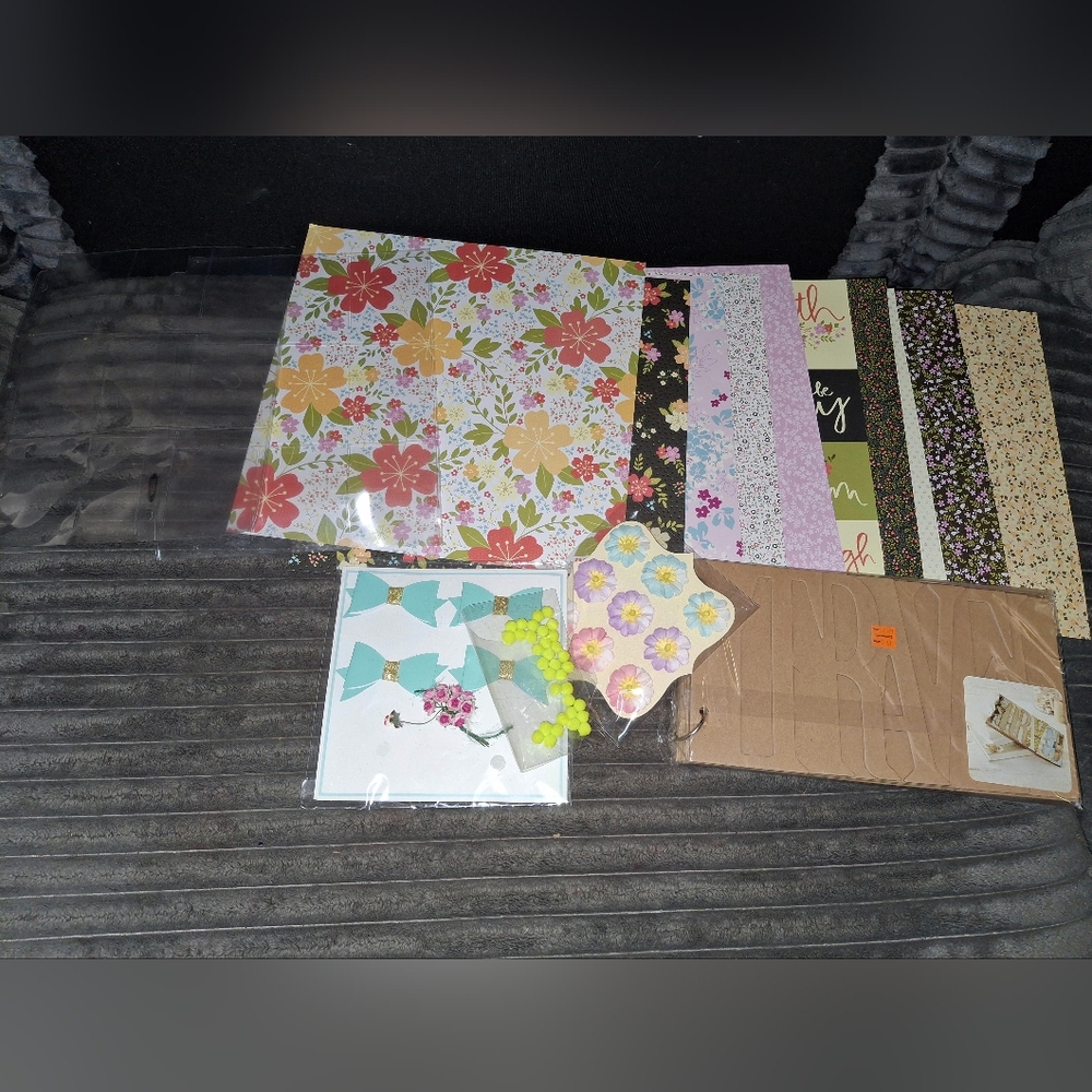 Recollections Chipboard Scrapbook Kit Embellishments Stickers Papers Craft Art